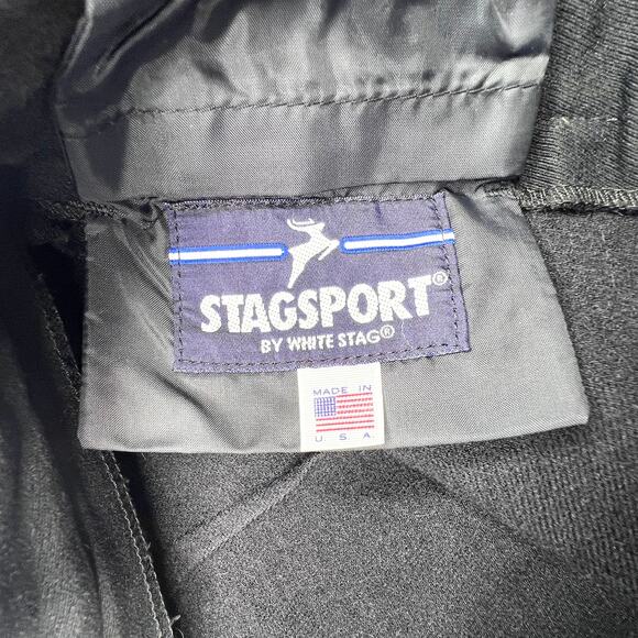 Vintage Stagsport By White Stag Schoeller Black Stirrup Ski Pants Small/medium - Picture 8 of 11